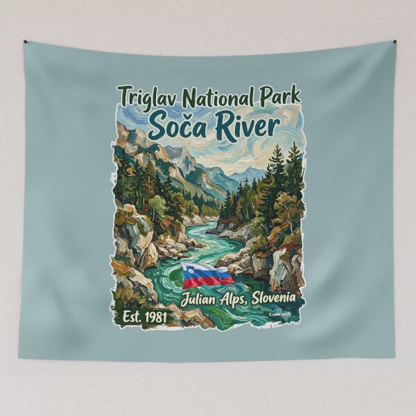 Item preview, Soca River Impressionist Art designed and sold by EvergreenPark - Tee Studio.