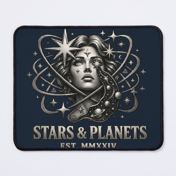 Item preview, Celestial Goddess Stars and Planets Vintage Illustration (6 words) designed and sold by FABIOLA1970.