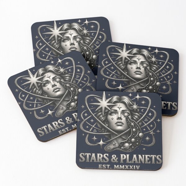 Item preview, Celestial Goddess Stars and Planets Vintage Illustration (6 words) designed and sold by FABIOLA1970.