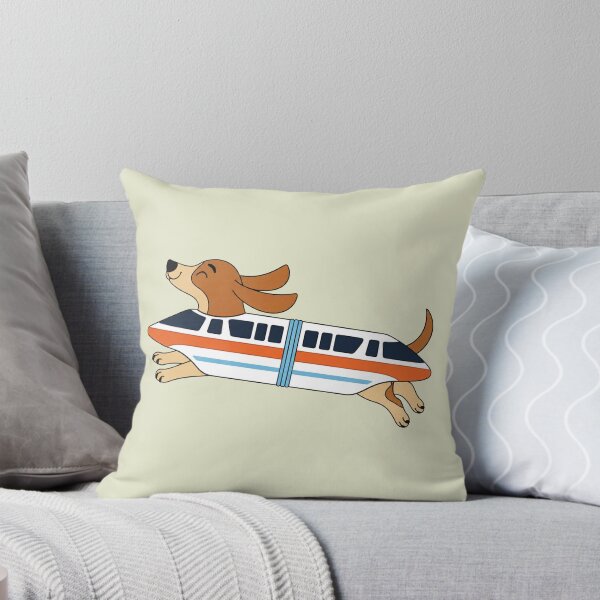 Item preview, Cute Doxie Monorail, Retro Theme Sausage Dog, Dachshund Lover designed and sold by sentfromemily.