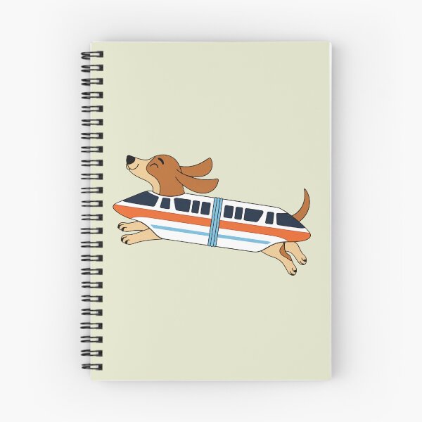 Item preview, Cute Doxie Monorail, Retro Theme Sausage Dog, Dachshund Lover designed and sold by sentfromemily.