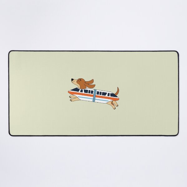 Item preview, Cute Doxie Monorail, Retro Theme Sausage Dog, Dachshund Lover designed and sold by sentfromemily.