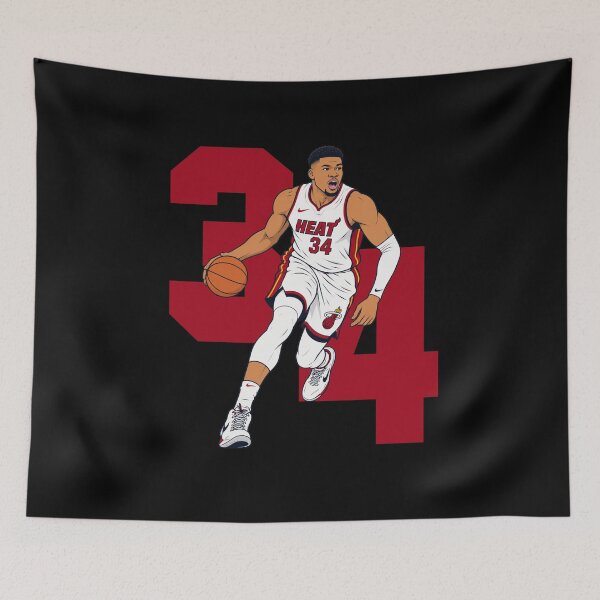 Artikelvorschau, Giannis Antetokounmpo Miami Heat entworfen und verkauft von MVP-ArtStudio.