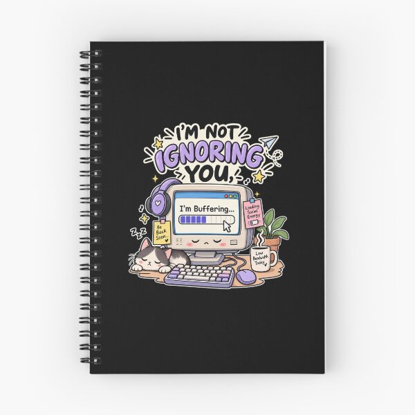 Item preview, I’m Not Ignoring You, I’m Buffering – Funny Introvert designed and sold by DESPOT07.