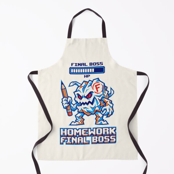 Item preview, Homework Final Boss - Gamer Student Video Game Humor designed and sold by SplashTastic.
