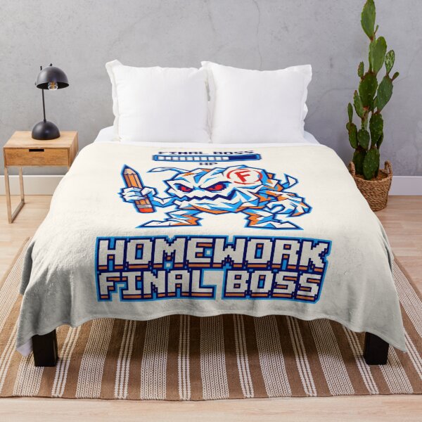 Item preview, Homework Final Boss - Gamer Student Video Game Humor designed and sold by SplashTastic.