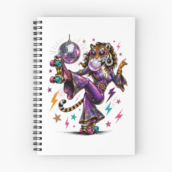 Item preview, Disco Ball Tiger on Roller Skates - Retro Sparkle Aesthetic designed and sold by BumbleBloom7.