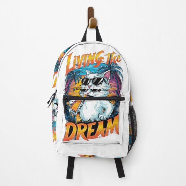 Item preview, Living the Dream – Cool Cat Tropical Sunset designed and sold by 4U---Store.