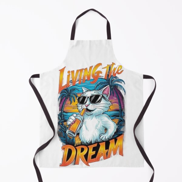 Item preview, Living the Dream – Cool Cat Tropical Sunset designed and sold by 4U---Store.