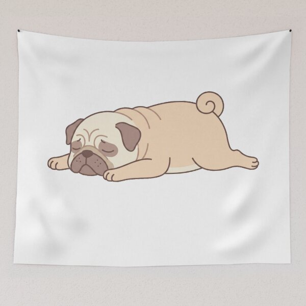 Item preview, Tired Lazy Pug - Nap Time designed and sold by conamor-bymel.
