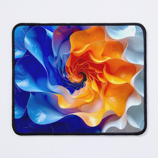 Item preview, Vibrant Spiral of Colors in Orange and Blue designed and sold by Vicky Brago-Mitchell®.