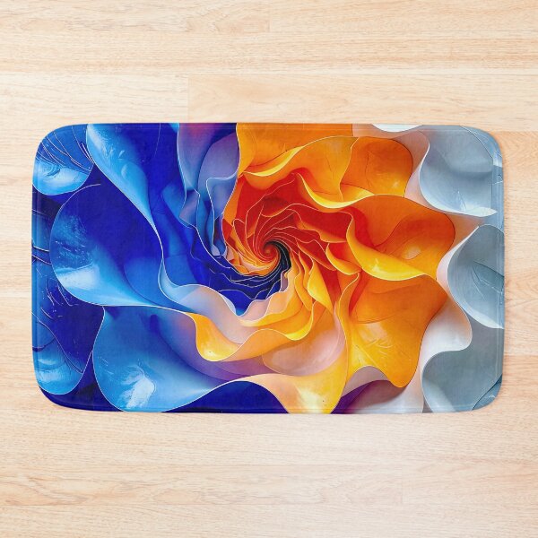 Item preview, Vibrant Spiral of Colors in Orange and Blue designed and sold by Vicky Brago-Mitchell®.