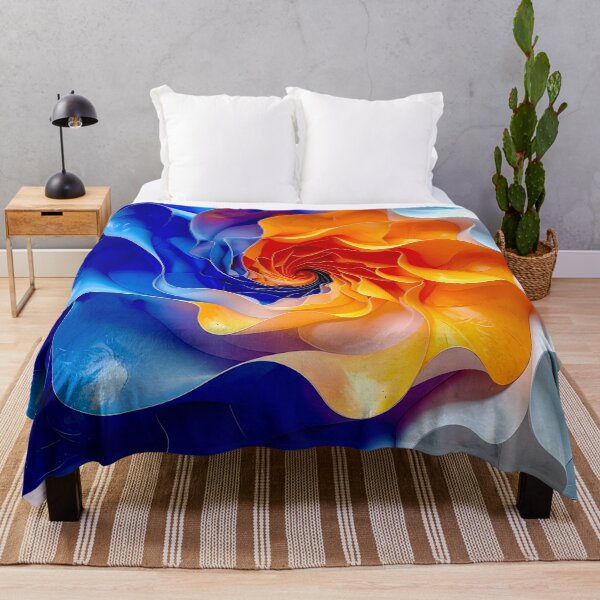 Item preview, Vibrant Spiral of Colors in Orange and Blue designed and sold by Vicky Brago-Mitchell®.