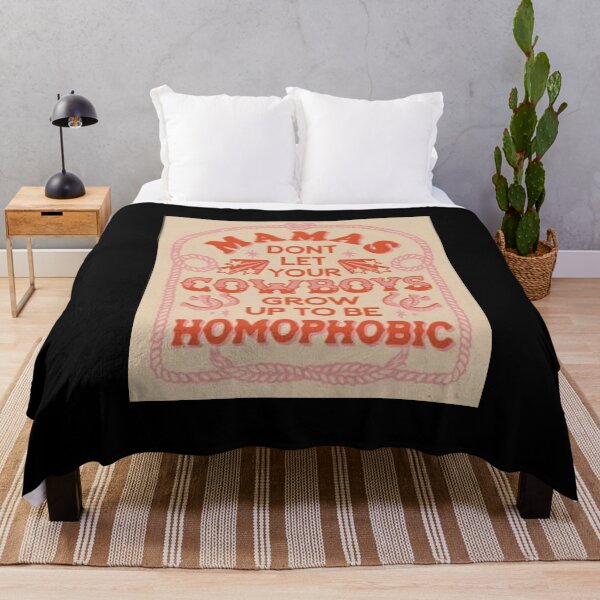 Item preview, Mama Don't Let Your Cowboys Grow Up To Be Homophobic Pride designed and sold by Kaibosh21.