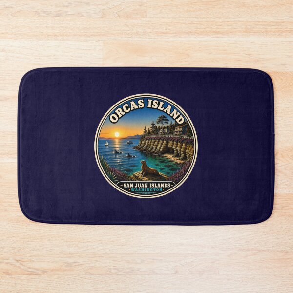 Item preview, Orcas Island Washington Vintage Travel Badge San Juan Islands designed and sold by Swanny's Custom T-shirt and Gift Designs.