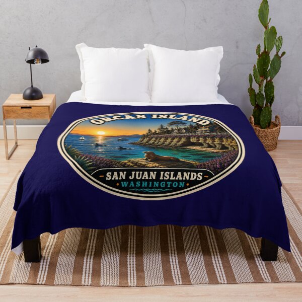 Item preview, Orcas Island Washington Vintage Travel Badge San Juan Islands designed and sold by Swanny's Custom T-shirt and Gift Designs.