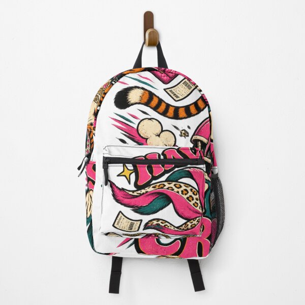 Item preview, Wildly Glamorous Crisis Tiger - Retro Pink Moped & Shopping designed and sold by BumbleBloom7.