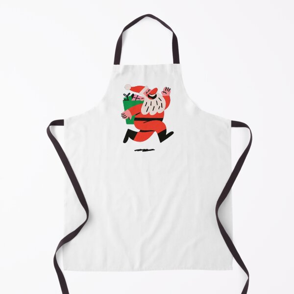 Item preview, Funny Santa Claus Running with Christmas Gifts – Red Santa Hat designed and sold by Ramona-Gliga.