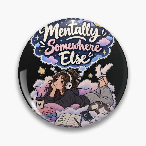 Item preview, Mentally Somewhere Else – Dreamy Daydreamer Aesthetic designed and sold by DESPOT07.