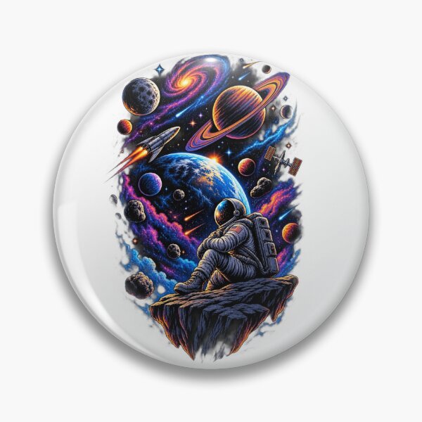 Item preview, Cosmic Explorer Space Adventure – Retro Galaxy Astronaut T-Shirt Design designed and sold by LarkLeaf.