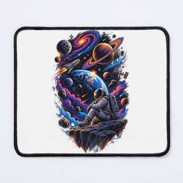Item preview, Cosmic Explorer Space Adventure – Retro Galaxy Astronaut T-Shirt Design designed and sold by LarkLeaf.