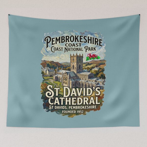 Item preview, St Davids Cathedral Painting designed and sold by EvergreenPark - Tee Studio.