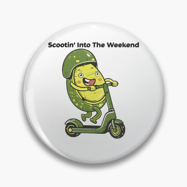Item preview, Vintage Retro Electric Lime Scooter Riding Funny Avocado Gift T-Shirt designed and sold by TrendyGalaxy.