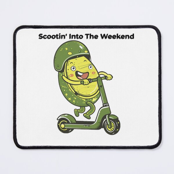 Item preview, Vintage Retro Electric Lime Scooter Riding Funny Avocado Gift T-Shirt designed and sold by TrendyGalaxy.