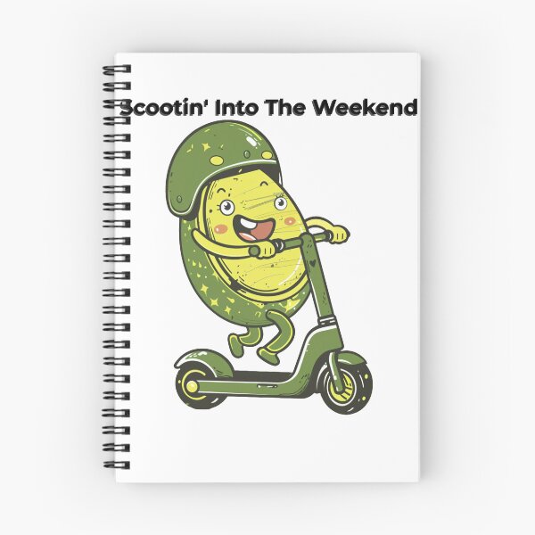 Item preview, Vintage Retro Electric Lime Scooter Riding Funny Avocado Gift T-Shirt designed and sold by TrendyGalaxy.