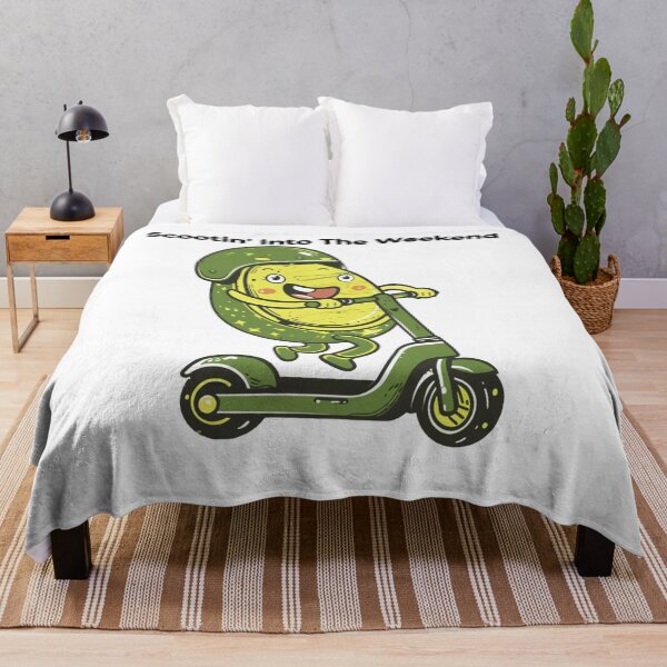 Item preview, Vintage Retro Electric Lime Scooter Riding Funny Avocado Gift T-Shirt designed and sold by TrendyGalaxy.