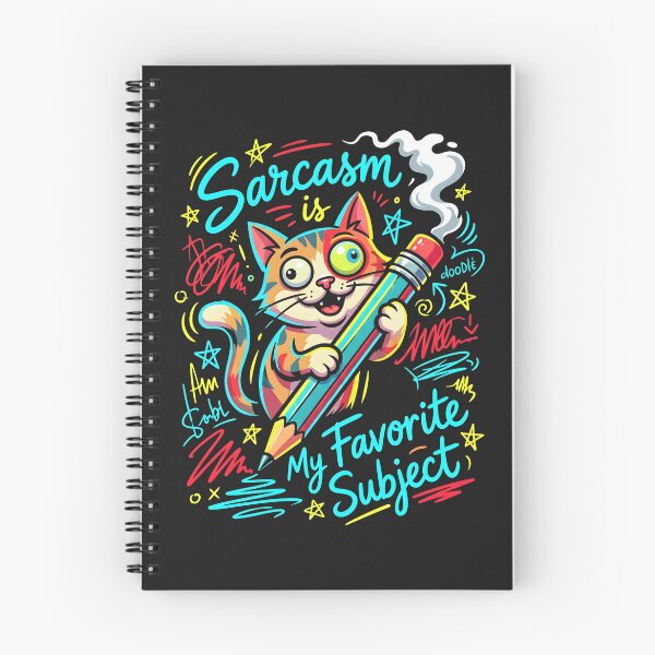 Item preview, Sarcasm Is My Favorite Subject - Sarcastic Cat Student Teacher Gift designed and sold by SplashTastic.