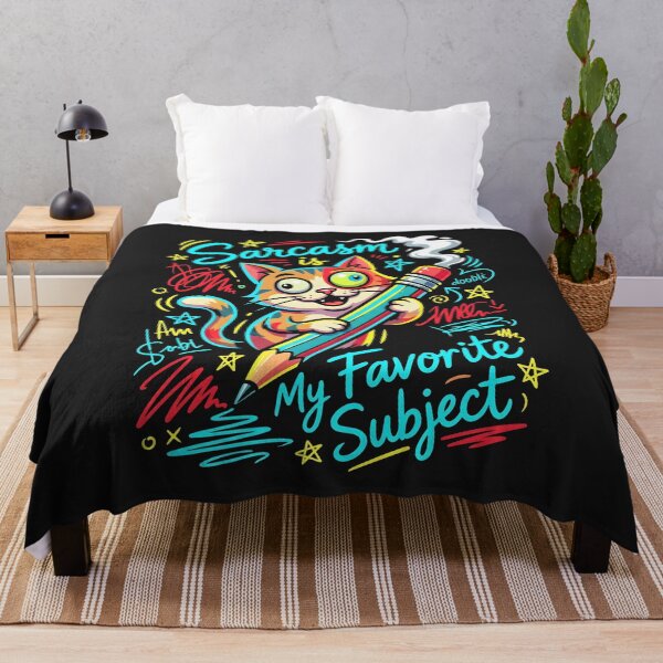 Item preview, Sarcasm Is My Favorite Subject - Sarcastic Cat Student Teacher Gift designed and sold by SplashTastic.