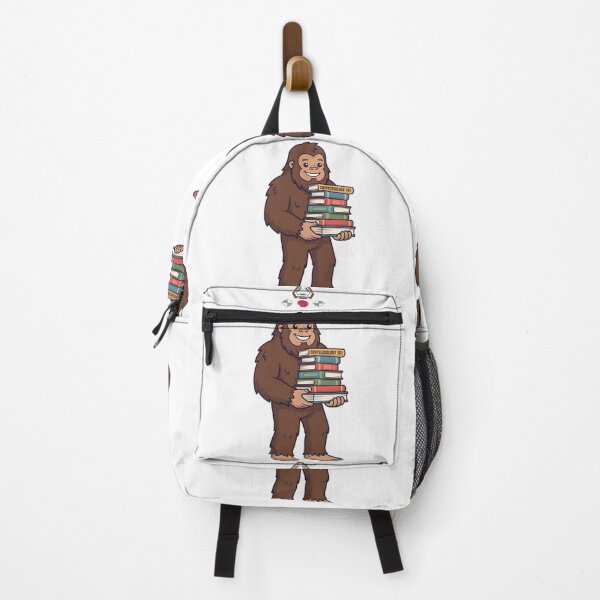 Item preview, Cute Bigfoot Studying Cryptozoology 101 Book Stack designed and sold by Whimsy Trail Co.
