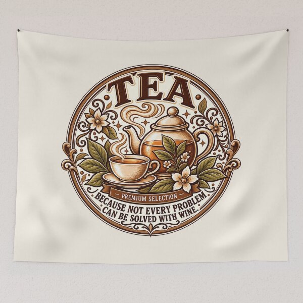 Item preview, Vintage Tea Label Premium Selection Design designed and sold by FABIOLA1970.