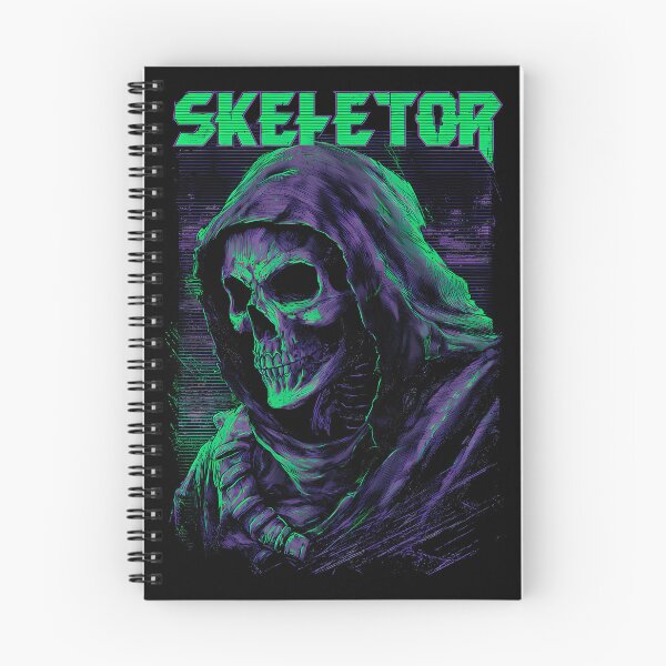 Item preview, Hooded Skeleton Skull In Neon Green And Purple Tone designed and sold by PansySenger.