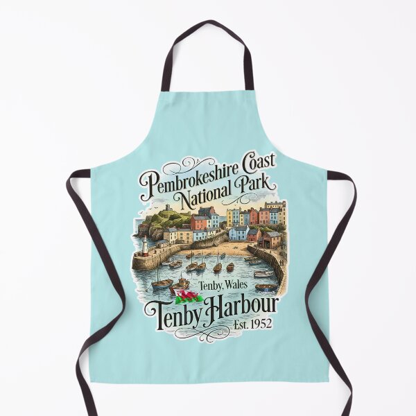 Item preview, Tenby Harbour Wales Vintage Art designed and sold by EvergreenPark - Tee Studio.