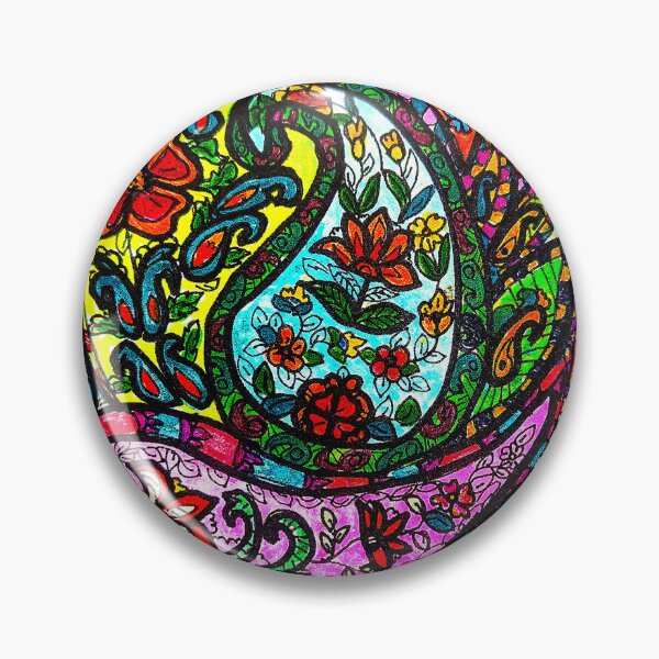 Item preview, Electric Paisley Garden designed and sold by Selena.m.studio.
