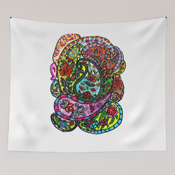 Item preview, Electric Paisley Garden designed and sold by Selena.m.studio.