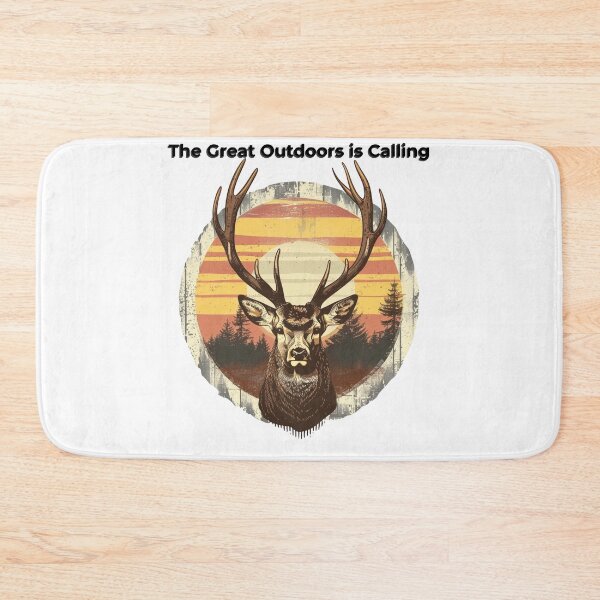 Item preview, Vintage Retro Deer Buck Forest Sunset Nature Lover Gift T-Shirt designed and sold by TrendyGalaxy.