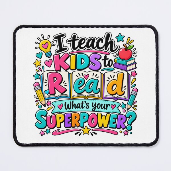 Item preview, I Teach Kids to Read | Teacher Superpower Shirt | Reading Teacher Gift designed and sold by MotivatEd Learners.