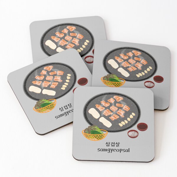 Item preview, Korean Pork Belly BBQ Samgyeopsal designed and sold by Rin_Art.