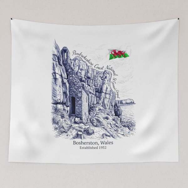 Item preview, St Govans Chapel Sketch Art designed and sold by EvergreenPark - Tee Studio.