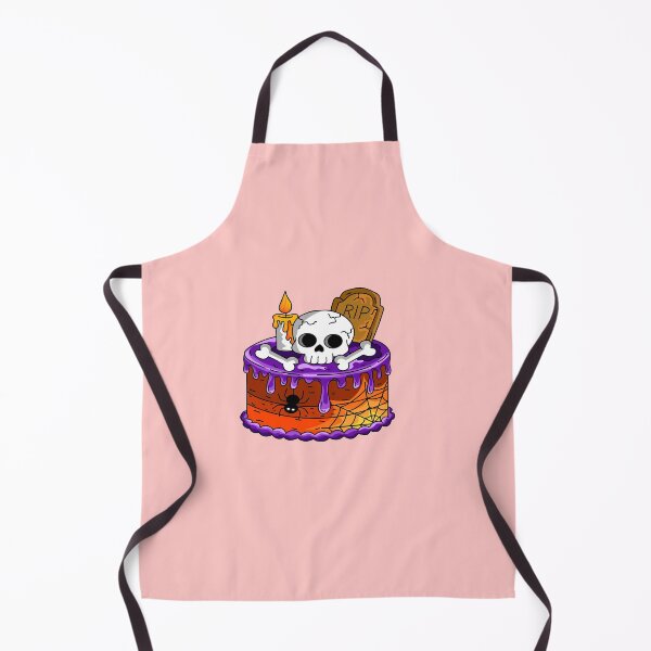 Item preview, Spooky Halloween Bakery Cake with Skull Gravestone Candle and Spider Vector Illustration designed and sold by RS4you.