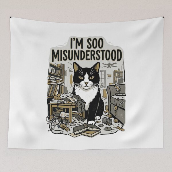 Item preview, cats are so misunderstood designed and sold by Goode-sense2025.
