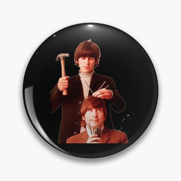 Item preview, George Harrison With Hammer Nails John Lennon Portrait designed and sold by VanceWaelchi.
