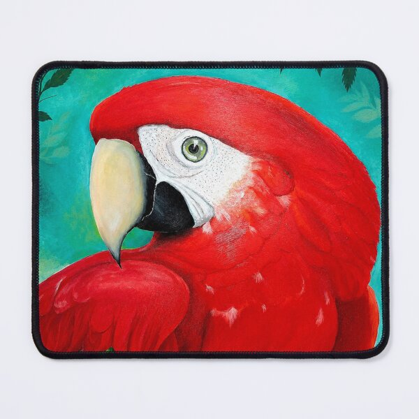 Item preview, Arara Amazônica Red amazon macaw realistic painting designed and sold by ArteAmaszonica.