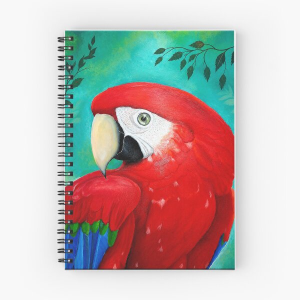 Item preview, Arara Amazônica Red amazon macaw realistic painting designed and sold by ArteAmaszonica.