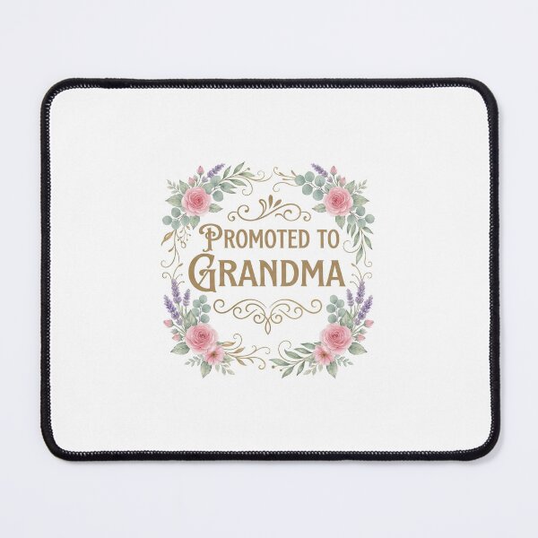 Item preview, Promoted to Grandma Floral Announcement – Proud Grandma Gift designed and sold by 19Beauty.