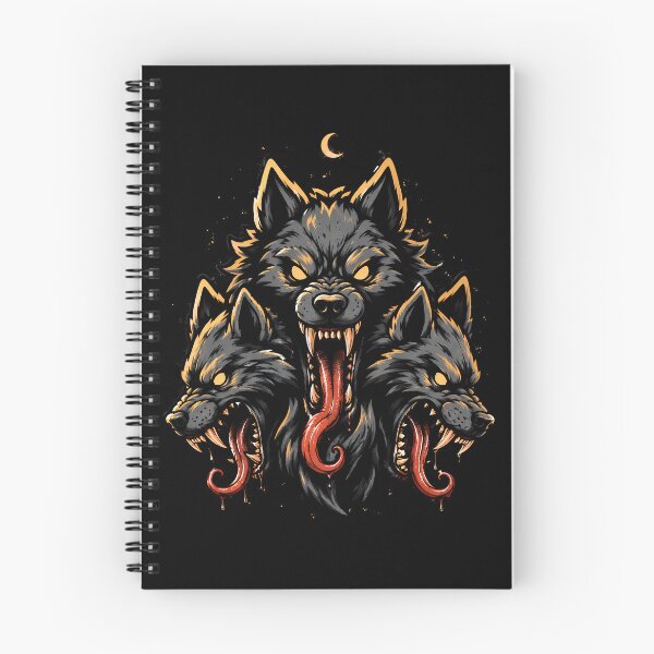 Item preview, Fierce Three-Headed Wolf Graphic Design Halloween designed and sold by rafaeltto.