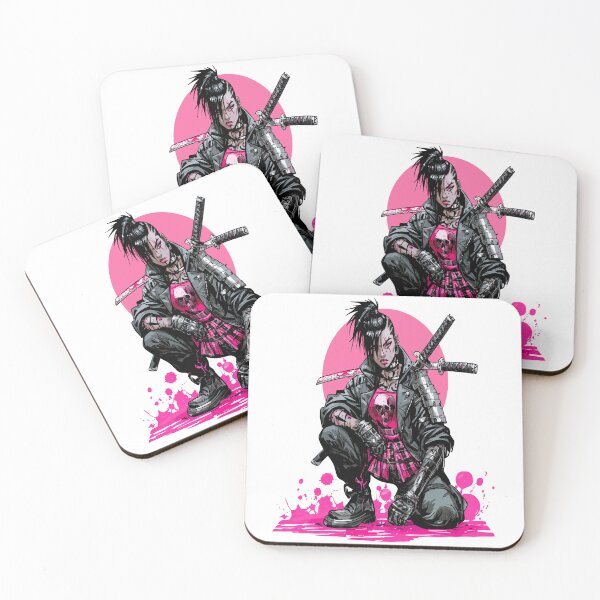Item preview, Emo Pink Punk Moon Lady Samurai designed and sold by RichardRags.